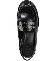 Naturalizer Darry Studded Lug Slingback Loafers