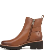 Naturalizer Delilah Leather Buckle Ankle Booties