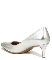 Naturalizer Everly Metallic Leather Kitten Heel Pumps