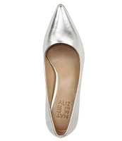 Naturalizer Everly Metallic Leather Kitten Heel Pumps