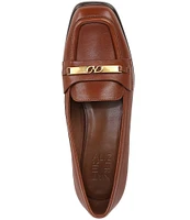 Naturalizer Fabienne Metallic Ornamentation Leather Slip-On Loafers