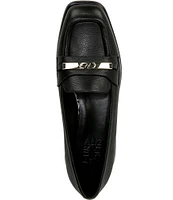 Naturalizer Fabienne Metallic Ornamentation Leather Slip-On Loafers