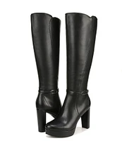 Naturalizer Fenna Leather Platform Knee High Dress Boots