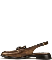 Naturalizer Frances Metallic Leather Chain Slingback Loafers