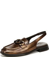 Naturalizer Frances Metallic Leather Chain Slingback Loafers