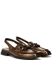 Naturalizer Frances Metallic Leather Chain Slingback Loafers