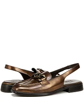 Naturalizer Frances Metallic Leather Chain Slingback Loafers