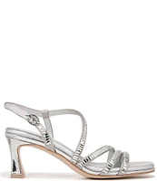 Naturalizer Galaxy Satin Jewel Embellished Strappy Dress Sandals