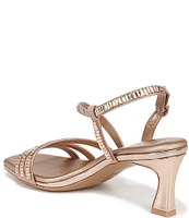 Naturalizer Galaxy Satin Jewel Embellished Strappy Dress Sandals