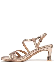 Naturalizer Galaxy Satin Jewel Embellished Strappy Dress Sandals