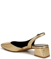 Naturalizer Jayla Metallic Crinkle Leather Slingback Pumps