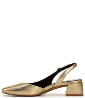 Naturalizer Jayla Metallic Crinkle Leather Slingback Pumps