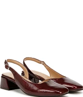 Naturalizer Jayla Patent Square Toe Slingback Pumps