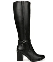 Naturalizer Kamila Leather Decorative Buckle Knee High Boots