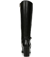 Naturalizer Kamila Leather Decorative Buckle Knee High Boots