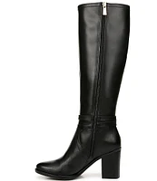 Naturalizer Kamila Leather Decorative Buckle Knee High Boots