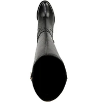 Naturalizer Kamila Leather Decorative Buckle Knee High Boots