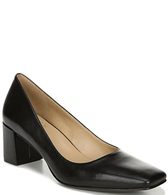 Naturalizer Karina Leather Block Heel Pumps