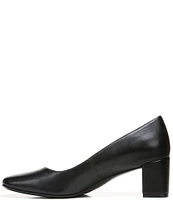 Naturalizer Karina Leather Block Heel Pumps