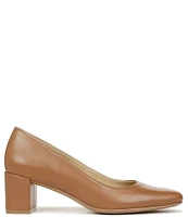 Naturalizer Karina Leather Block Heel Pumps