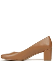 Naturalizer Karina Leather Block Heel Pumps