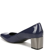 Naturalizer Karina Patent Leather Block Heel Pumps