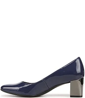 Naturalizer Karina Patent Leather Block Heel Pumps