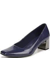 Naturalizer Karina Patent Leather Block Heel Pumps