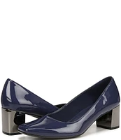 Naturalizer Karina Patent Leather Block Heel Pumps