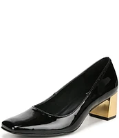 Naturalizer Karina Patent Leather Block Heel Pumps