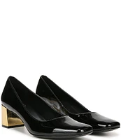 Naturalizer Karina Patent Leather Block Heel Pumps