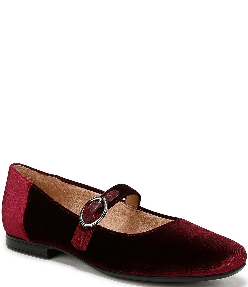 Naturalizer Kelly Velvet Mary Jane Flats