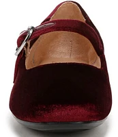 Naturalizer Kelly Velvet Mary Jane Flats