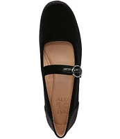 Naturalizer Kelly Velvet Mary Jane Flats