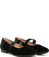 Naturalizer Kelly Velvet Mary Jane Flats