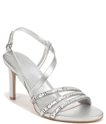 Naturalizer Kimberly Metallic Strappy Rhinestone Embellished Dress Sandals