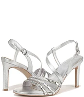 Naturalizer Kimberly Metallic Strappy Rhinestone Embellished Dress Sandals