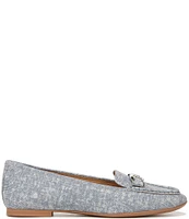 Naturalizer Layla Denim Print Suede Ornament Detail Loafers