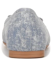 Naturalizer Layla Denim Print Suede Ornament Detail Loafers