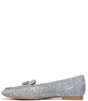 Naturalizer Layla Denim Print Suede Ornament Detail Loafers