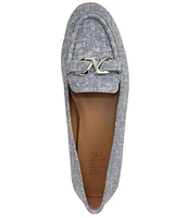 Naturalizer Layla Denim Print Suede Ornament Detail Loafers