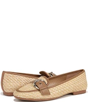 Naturalizer Lola Straw Buckle Detail Loafers