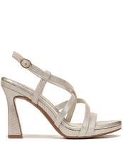 Naturalizer Luisa Strappy Metallic Leather Dress Sandals