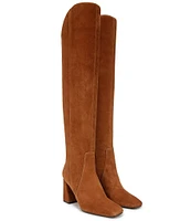 Naturalizer Lyric Suede Over The Knee Dress Boots