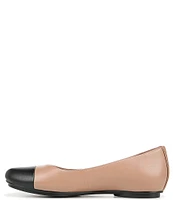 Naturalizer Maxwell Leather Cap Toe Ballet Flats