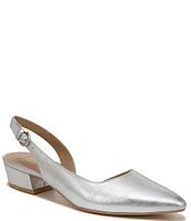 Naturalizer Banks Metallic Leather Slingback Dress Pumps