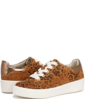 Naturalizer Morrison 2.0 Leather Cheetah Print Platform Sneakers