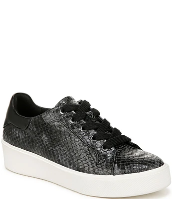 Naturalizer Morrison 2.0 Leather Snake Print Platform Sneakers