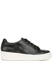 Naturalizer Morrison 2.0 Leather Snake Print Platform Sneakers