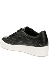 Naturalizer Morrison 2.0 Leather Snake Print Platform Sneakers